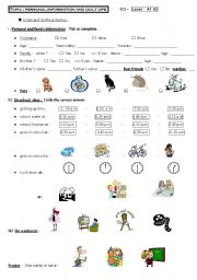 English Worksheet: DAILY ROUTINES