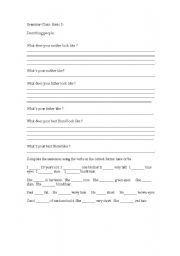 English Worksheet: personal informations
