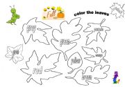 English Worksheet: fall coloring page