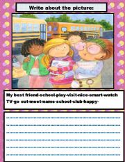 English Worksheet: WRITE ABOUT THE PICTURE