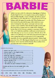 English Worksheet: Barbie