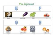 English worksheet: The alphabet - part2