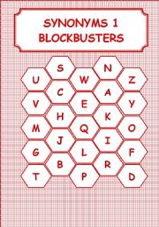 SYNONYMS 1 : ADJECTIVES- BLOCKBUSTERS 
