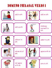 English Worksheet: Domino phrasal verbs 1 (02.08.2011)
