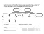 English Worksheet: Family Tree - As Written Exercise or Spoken Dictation