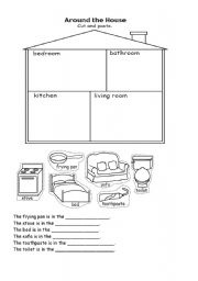 English Worksheet: Around the House
