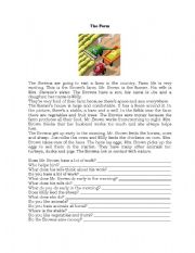 English Worksheet: The Farm