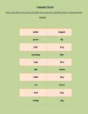 English worksheet: Compound Words