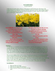 To Daffodils by Robert Herrick