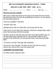 English worksheet: PRACTICE WORKSHEET