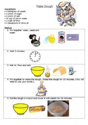 English Worksheet: Pizza Dough