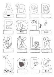 English Worksheet: The Alphabet (take 1)