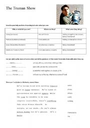 English Worksheet: The truman show