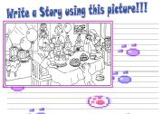 English Worksheet: Writing  A Story!!!