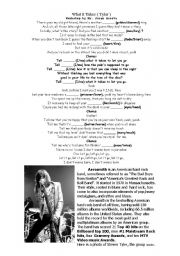 English Worksheet: What it Takes - Aerosmith