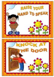 English Worksheet: CLASSROOM RULES 