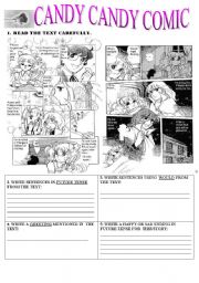 English Worksheet: CANDY CANDY COMIC- FUTURE TENSE