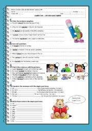 English Worksheet: Past simple- Regular verbs