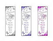  verb to be bookmark