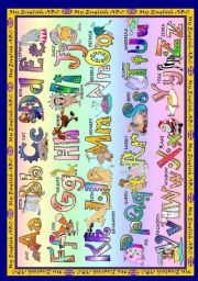 English Worksheet: The Alphabet Poster