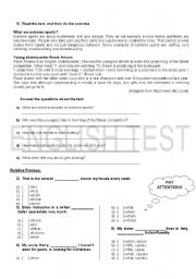 English Worksheet: ENGLISH TEST - RELATIVE PRONOUS