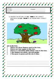 English Worksheet: FRUIT TREE