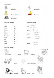 English worksheet: Vocabulary test