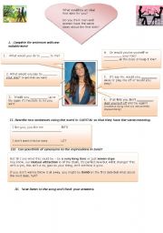 English Worksheet: Aaliyah - try again RnB