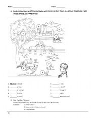 English Worksheet: This That These Those - Exercise