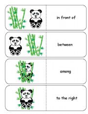 Where is the Panda Preposition Dominoes and Memory Cards Part 2 of 4