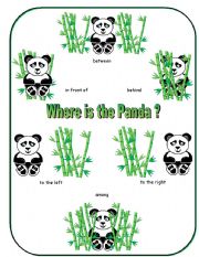 Where is the Panda Preposition Dominoes and Memory Cards Part 4 of 4