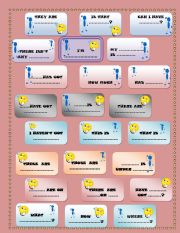 English Worksheet: SPEAKING CARDS