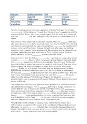 To Kill a Mockingbird Cloze exercise on plot