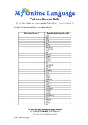 English Worksheet: 80-opposite adjectives