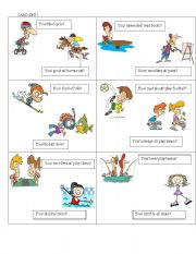 SPEAKING CARDS ON ABILITY AND PREFERENCES + GERUND 