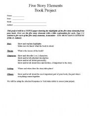 English worksheet: Five Elements
