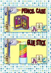 SCHOOL SUPPLIES FLASH CARDS#3