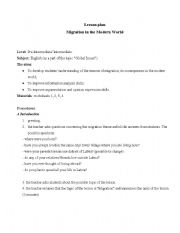 English Worksheet: Migration in the Modern World