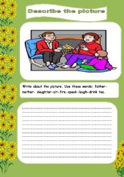 English Worksheet: story picture