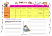 English Worksheet: Future plans