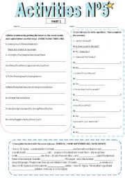 English Worksheet: Activities N5 ( Part 1) 