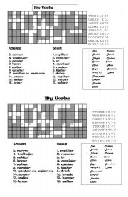English Worksheet: puzzle and wordsearch