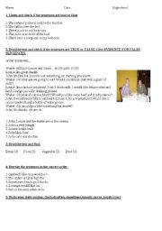 English worksheet: test