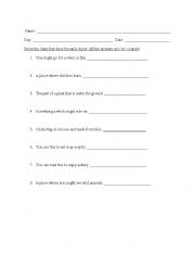 English Worksheet: short and long vowel sound oo