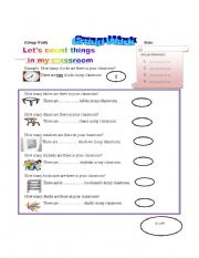 English worksheet: Lets count