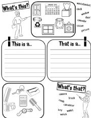 English Worksheet: This-That