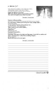 English Worksheet: Writing a story