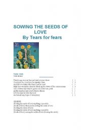 Song: Sowing the seeds of love by Tears for fears