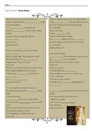 English Worksheet: Song - Taylor Swift- Love Story