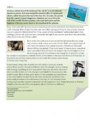 English Worksheet: Alcatraz - Al Capone - Reading Text